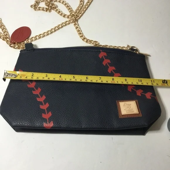 St. Louis Cardinals Baseball Navy Blue Red Gold Chain Crossbody Purse Bag NWOT - Picture 8 of 9